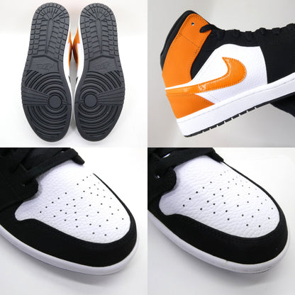 NIKE AIR JORDAN 1 Mid Shattered Orange Sneakers Size 31.0