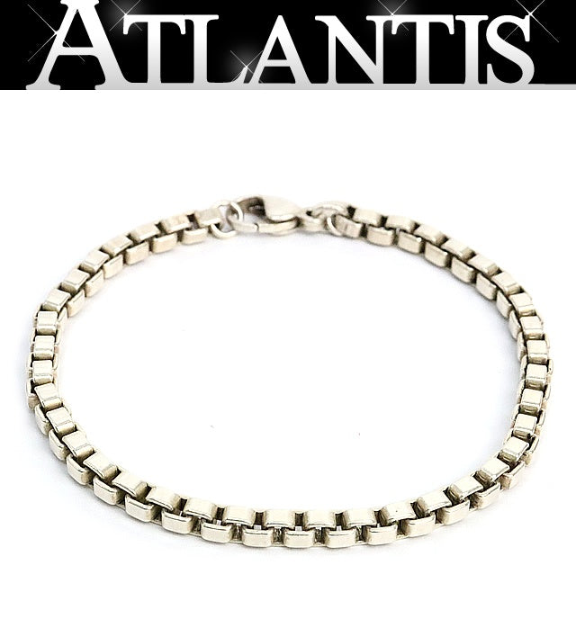 TIFFANY Venetian Link Sterling Silver Bracelet Size ONE SIZE