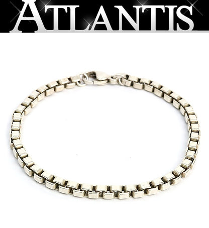 TIFFANY Venetian Link Sterling Silver Bracelet Size ONE SIZE