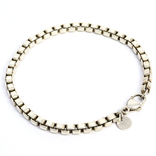 TIFFANY Venetian Link Sterling Silver Bracelet Size ONE SIZE