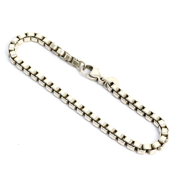 TIFFANY Venetian Link Sterling Silver Bracelet Size ONE SIZE