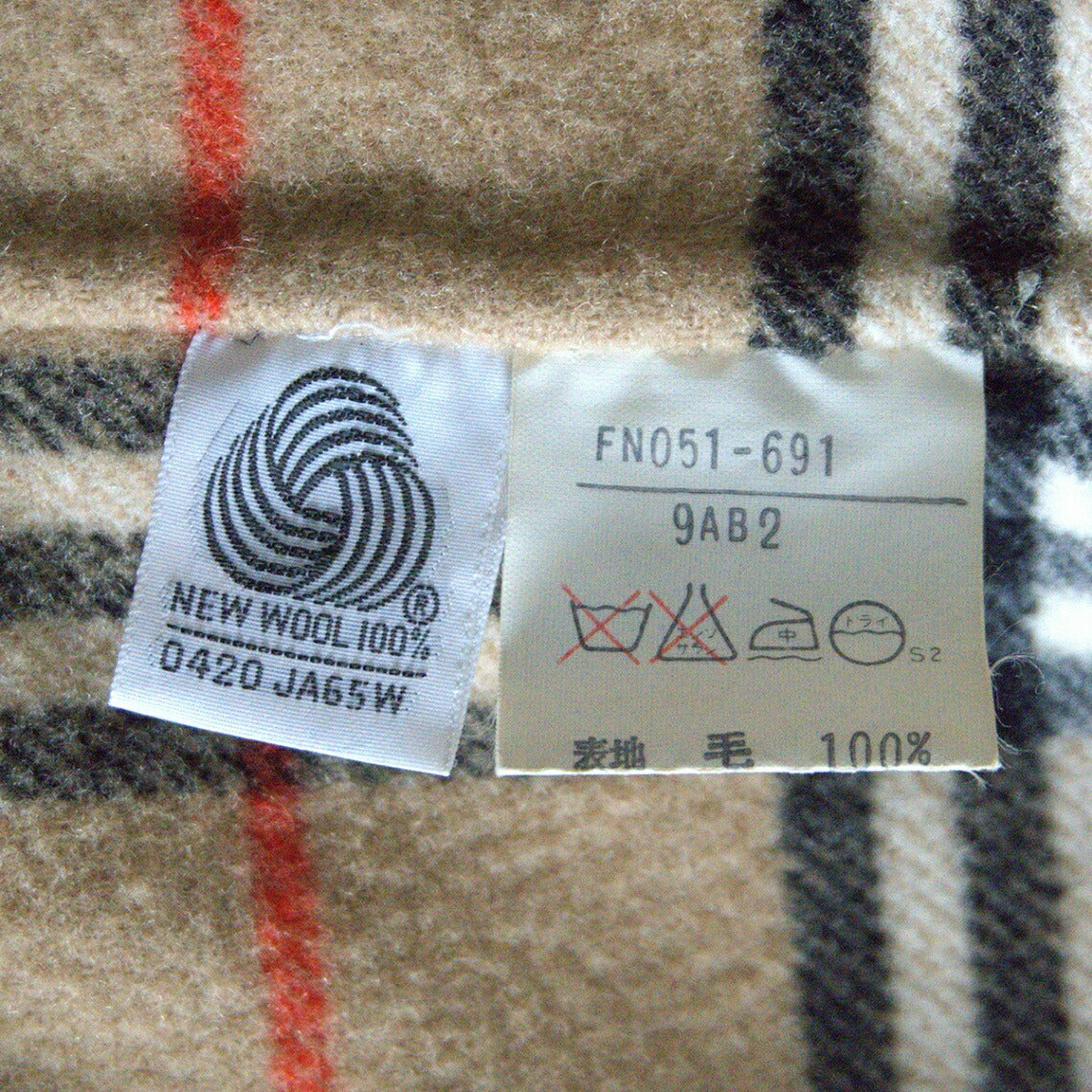 BURBERRYS Wool Chester Coat Size L