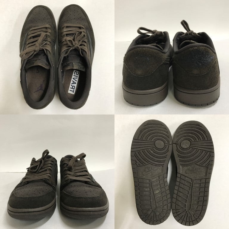 NIKE x Travis Scott Air Jordan 1 Low OG SP Brown Sneakers Size 27