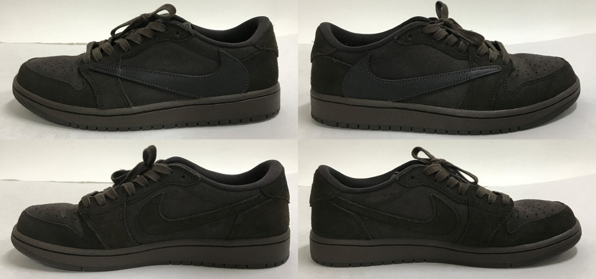 NIKE x Travis Scott Air Jordan 1 Low OG SP Brown Sneakers Size 27