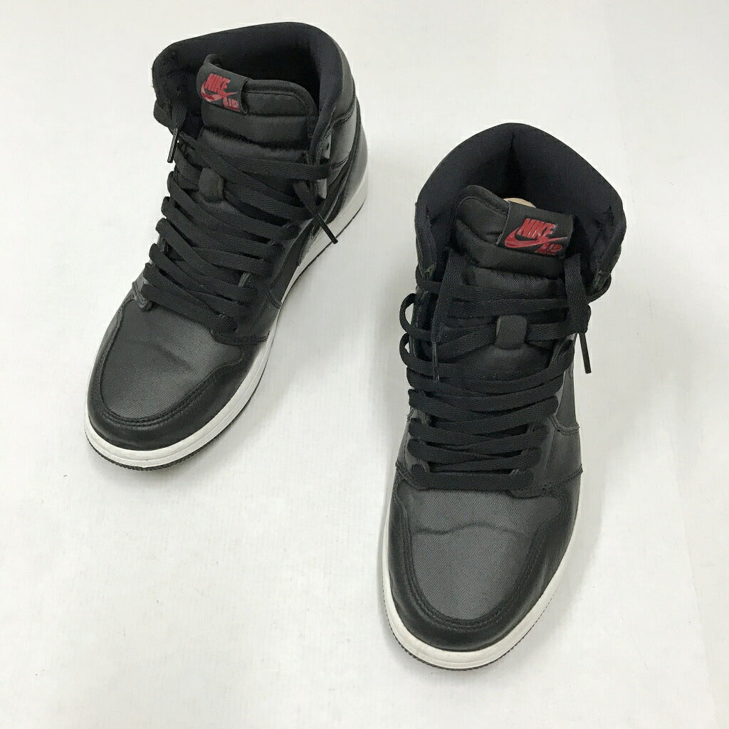 NIKE Air Jordan 1 HI OG Black Red Sneakers Size 27.5