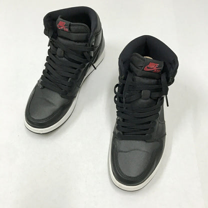NIKE Air Jordan 1 HI OG Black Red Sneakers Size 27.5