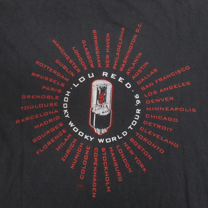 LOU REED '96 Hooky Wooky World Tour T-Shirt Black