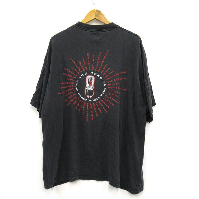 LOU REED '96 Hooky Wooky World Tour T-Shirt Black