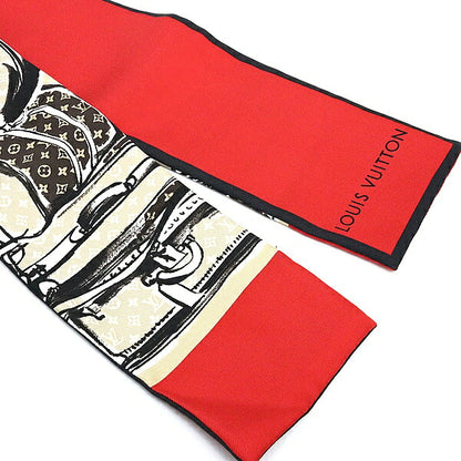 Louis Vuitton Bandeau Trunk Silk Scarf Beige Size ONE SIZE