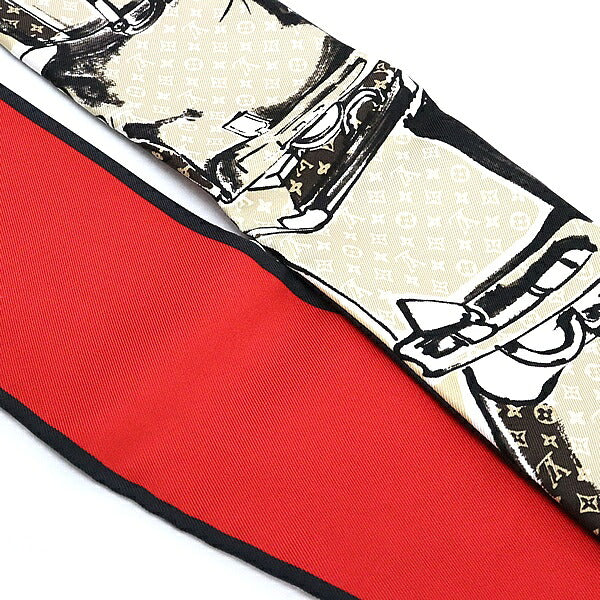 Louis Vuitton Bandeau Trunk Silk Scarf Beige Size ONE SIZE