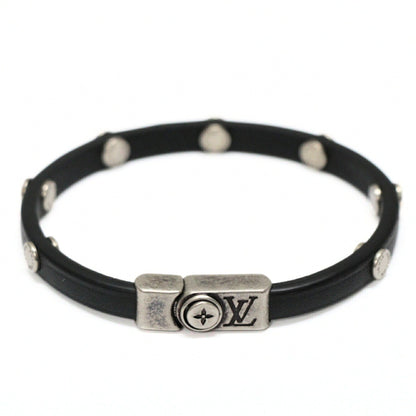 Louis Vuitton Flower Edge Studs Bracelet Black Size ONE SIZE
