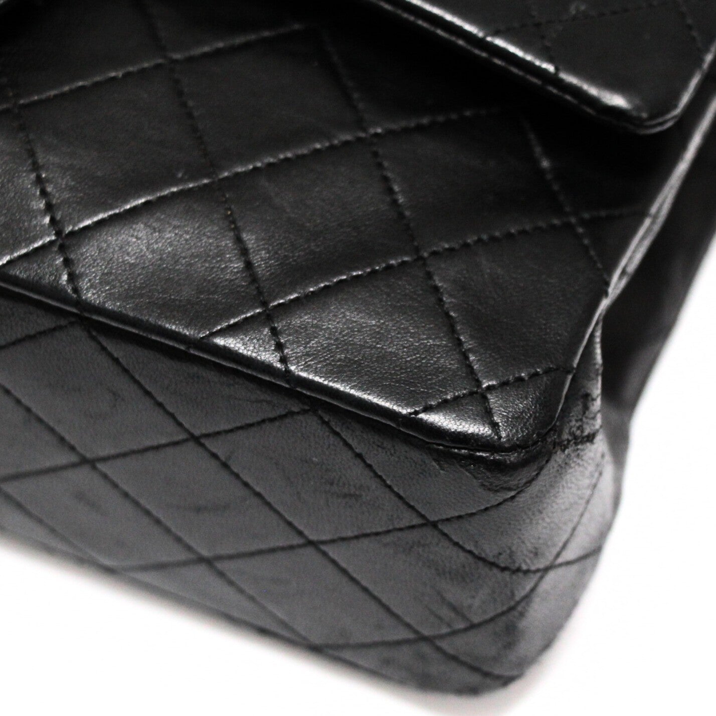 CHANEL Matelasse 25 Double Flap Bag Black Size ONE SIZE