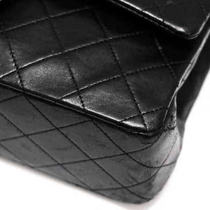 CHANEL Matelasse 25 Double Flap Bag Black Size ONE SIZE