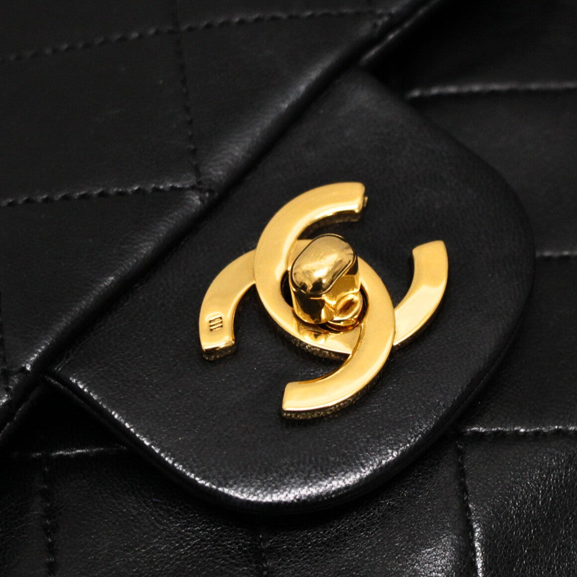 CHANEL Matelasse 25 Double Flap Bag Black Size ONE SIZE