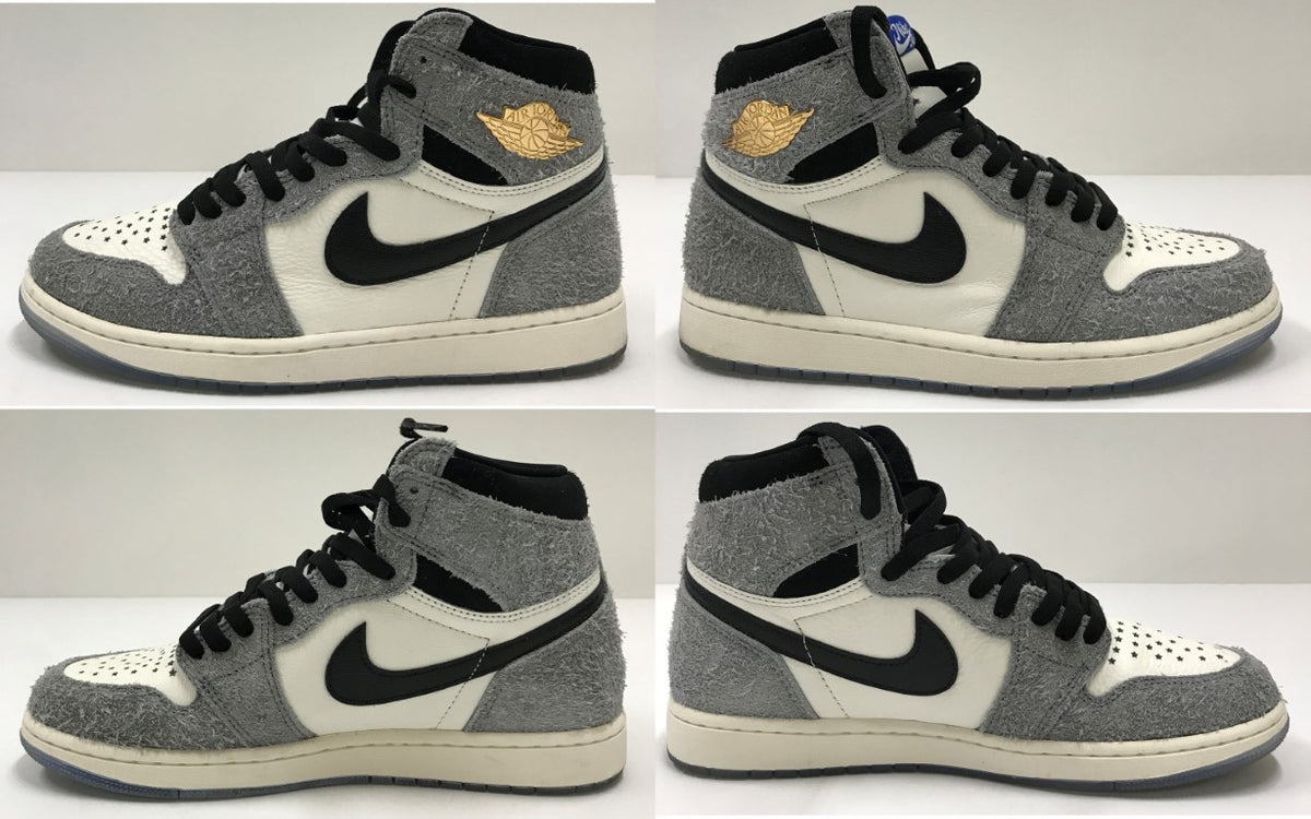 NIKE Air Jordan 1 Retro High OG Cool Grey Sneakers Size 27