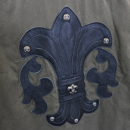 CHROME HEARTS BS Fleur Long Sleeve Military Shirt Size M