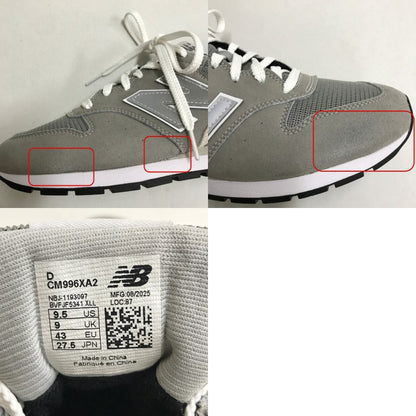 New Balance 996 CM996XA2 Low Top Sneakers Gray Size 27.5