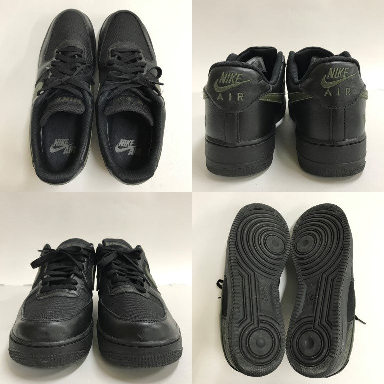 Nike LOW GORE-TEX Air Force 1 Black Khaki Sneakers Size 30