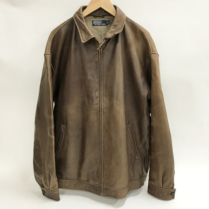 RALPH LAUREN 90s Leather Swingtop Brown Size XL