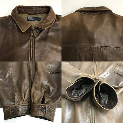 RALPH LAUREN 90s Leather Swingtop Brown Size XL