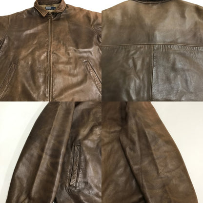 RALPH LAUREN 90s Leather Swingtop Brown Size XL