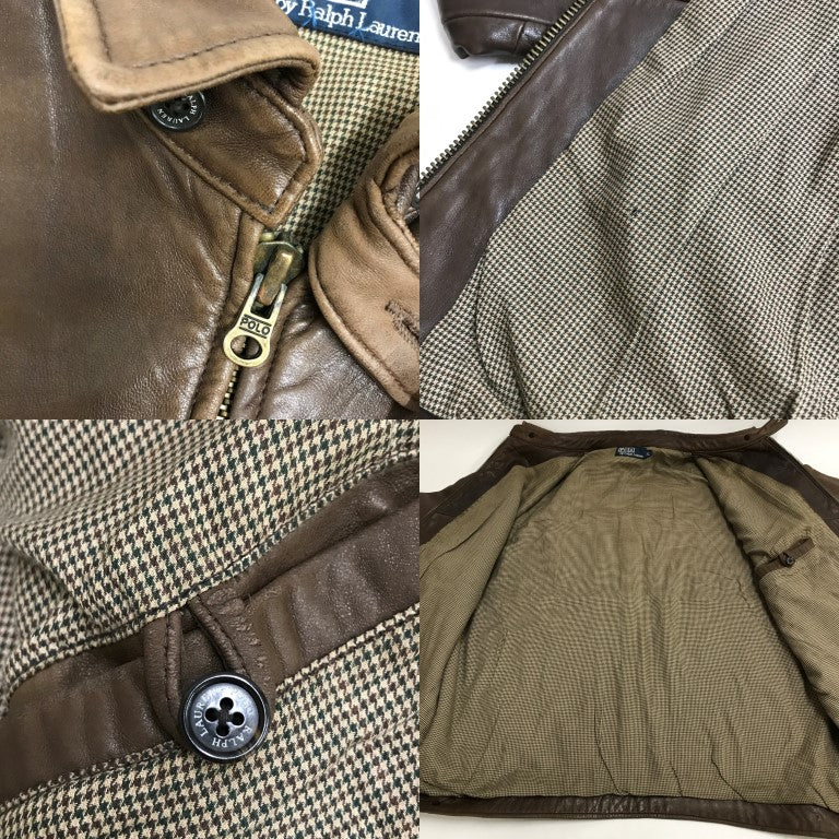 RALPH LAUREN 90s Leather Swingtop Brown Size XL