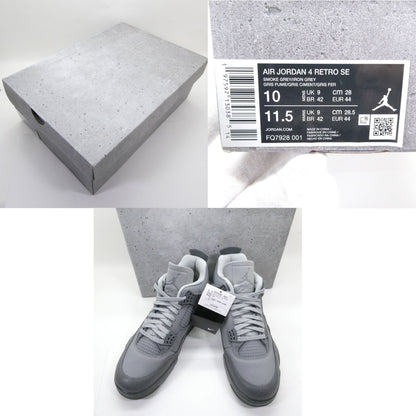 NIKE AIR JORDAN 4 Paris Olympics Sneakers Gray Size 28.0