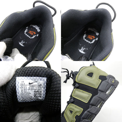 NIKE Air More Uptempo 96 Black Green Sneakers Size 10.5