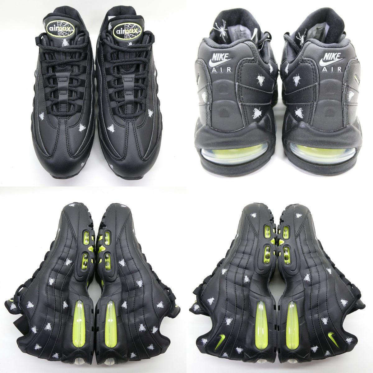 NIKE AIR MAX 95 PRM Houseflies Yellow Sneakers Size 26.0