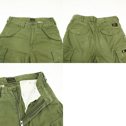 WTAPS Cargo Cotton Satin Trousers Olive Khaki Size 2