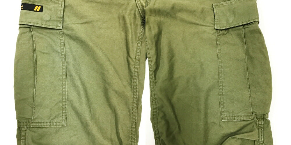 WTAPS Cargo Cotton Satin Trousers Olive Khaki Size 2