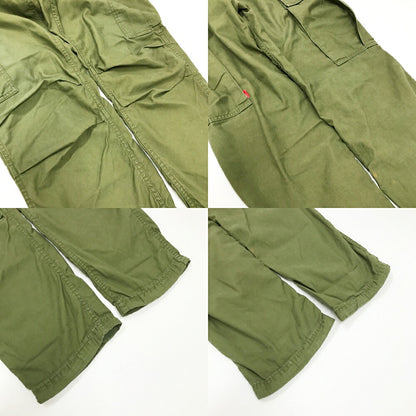 WTAPS Cargo Cotton Satin Trousers Olive Khaki Size 2