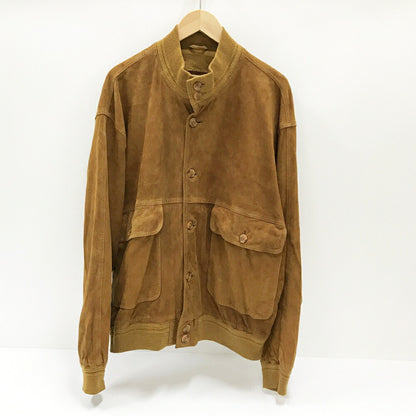 VERA PELLE Suede Leather Balstar Jacket Brown