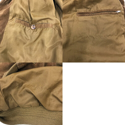 VERA PELLE Suede Leather Balstar Jacket Brown