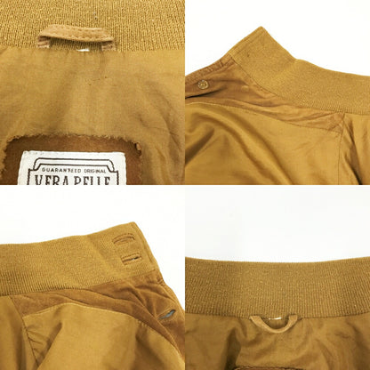 VERA PELLE Suede Leather Balstar Jacket Brown