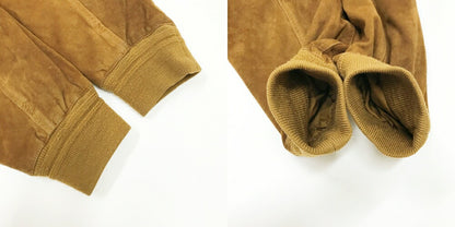 VERA PELLE Suede Leather Balstar Jacket Brown