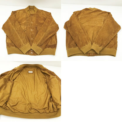 VERA PELLE Suede Leather Balstar Jacket Brown