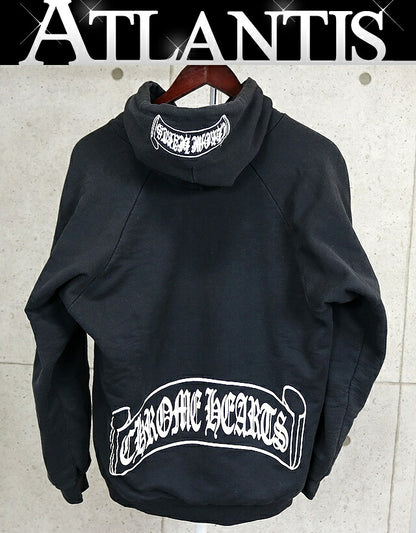 CHROME HEARTS Vintage Thermal Lined Hoodie Black Size M