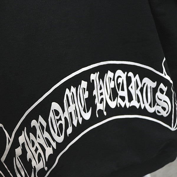 CHROME HEARTS Vintage Thermal Lined Hoodie Black Size M