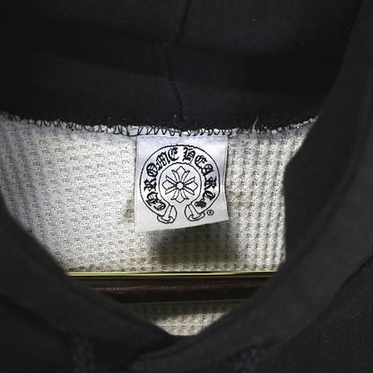 CHROME HEARTS Vintage Thermal Lined Hoodie Black Size M