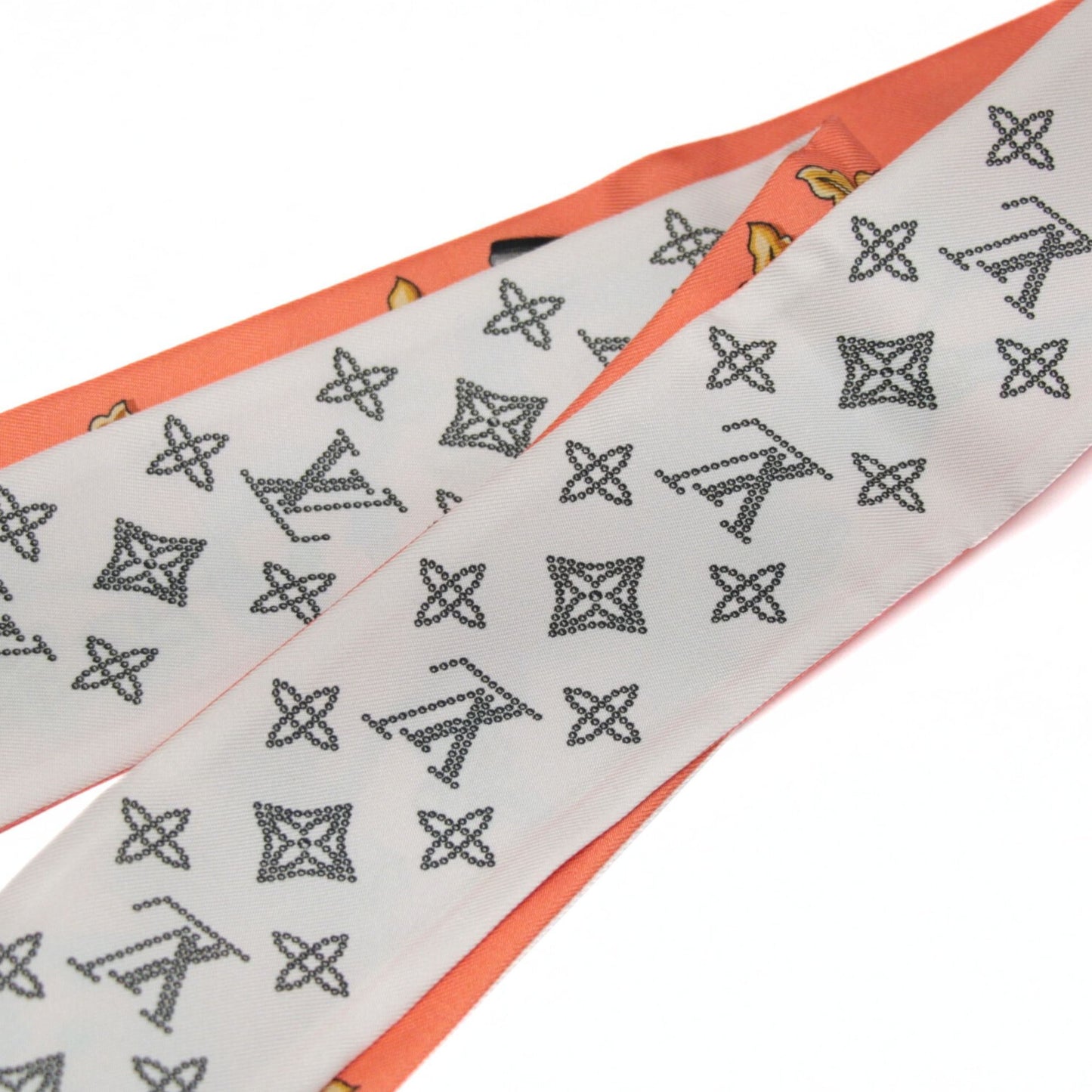 Louis Vuitton Bandeau BB Silk Scarf Orange Size ONE SIZE