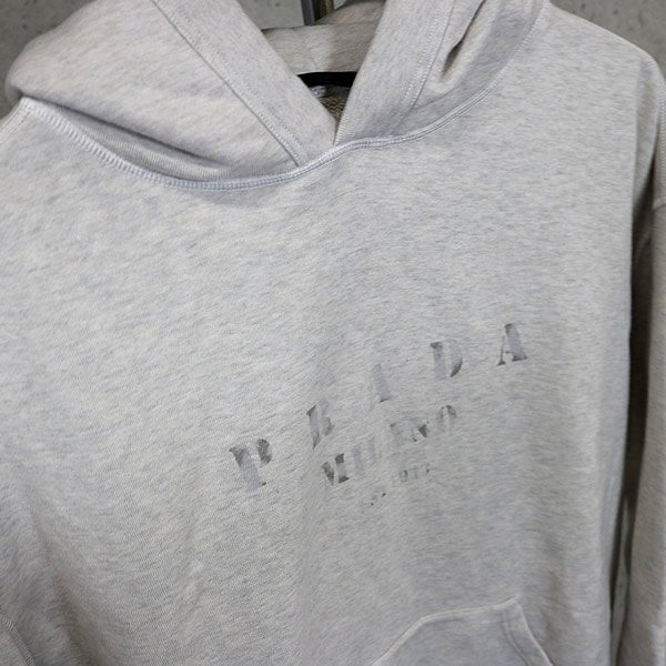 PRADA Vintage Beige Logo Hoodie Size M
