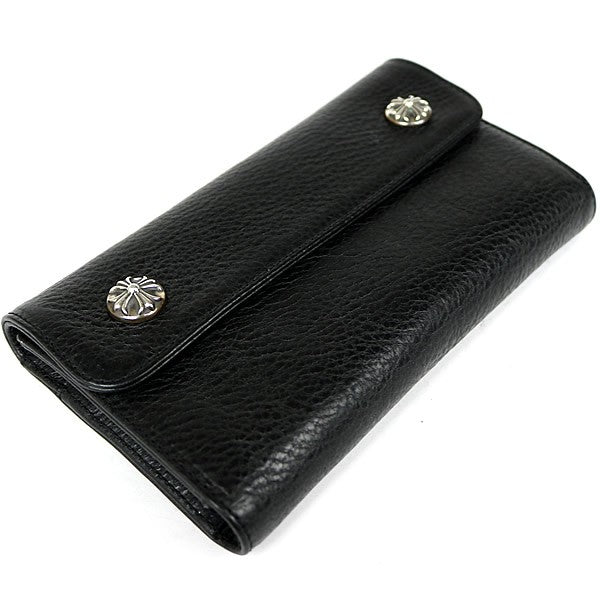 CHROME HEARTS Wave Cross Button Leather Size ONE SIZE