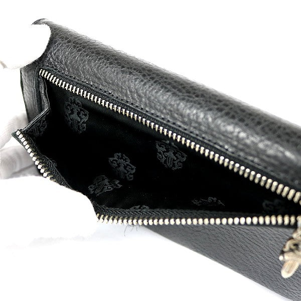 CHROME HEARTS Wave Cross Button Leather Size ONE SIZE
