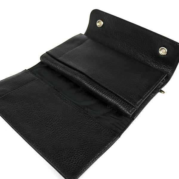 CHROME HEARTS Wave Cross Button Leather Size ONE SIZE