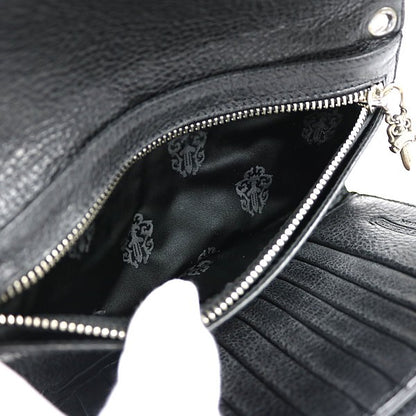 CHROME HEARTS Wave Cross Button Leather Size ONE SIZE