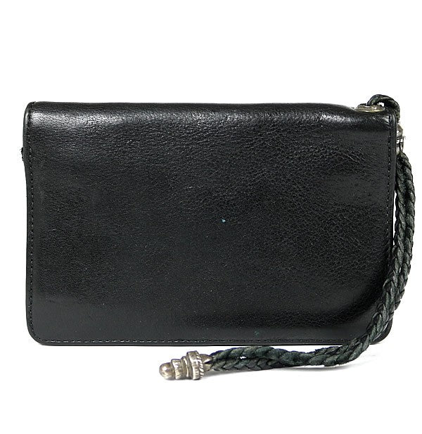 CHROME HEARTS 2-Zip Cross Button Leather Size ONE SIZE