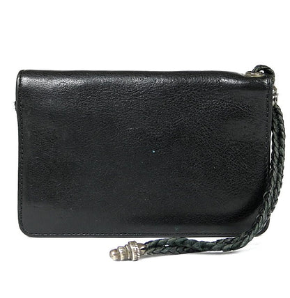 CHROME HEARTS 2-Zip Cross Button Leather Size ONE SIZE