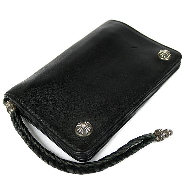 CHROME HEARTS 2-Zip Cross Button Leather Size ONE SIZE