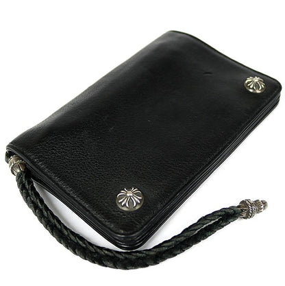 CHROME HEARTS 2-Zip Cross Button Leather Size ONE SIZE